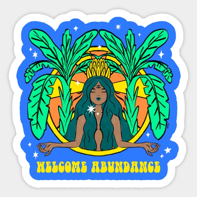 Welcome Abundance Sticker by ill_ustrations